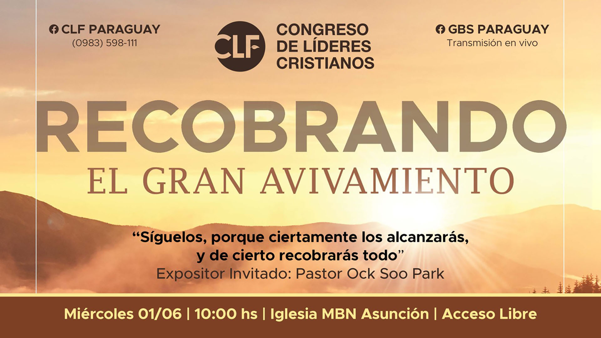 Paraguay] “CLF Paraguay” se realiza en Asunción de manera presencial con el  pastor Ock Soo Park￼ - Misión Buenas Nuevas